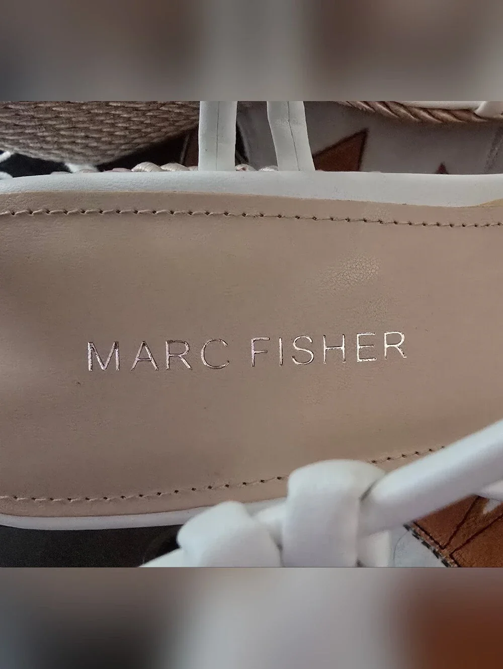 Marc Fisher Wedges Jute Wrapped Size 8 New